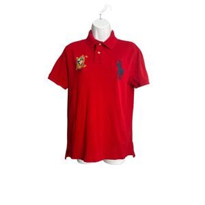 Polo Ralph Lauren Red Custom Slim Fit Big Pony
Crest Polo M